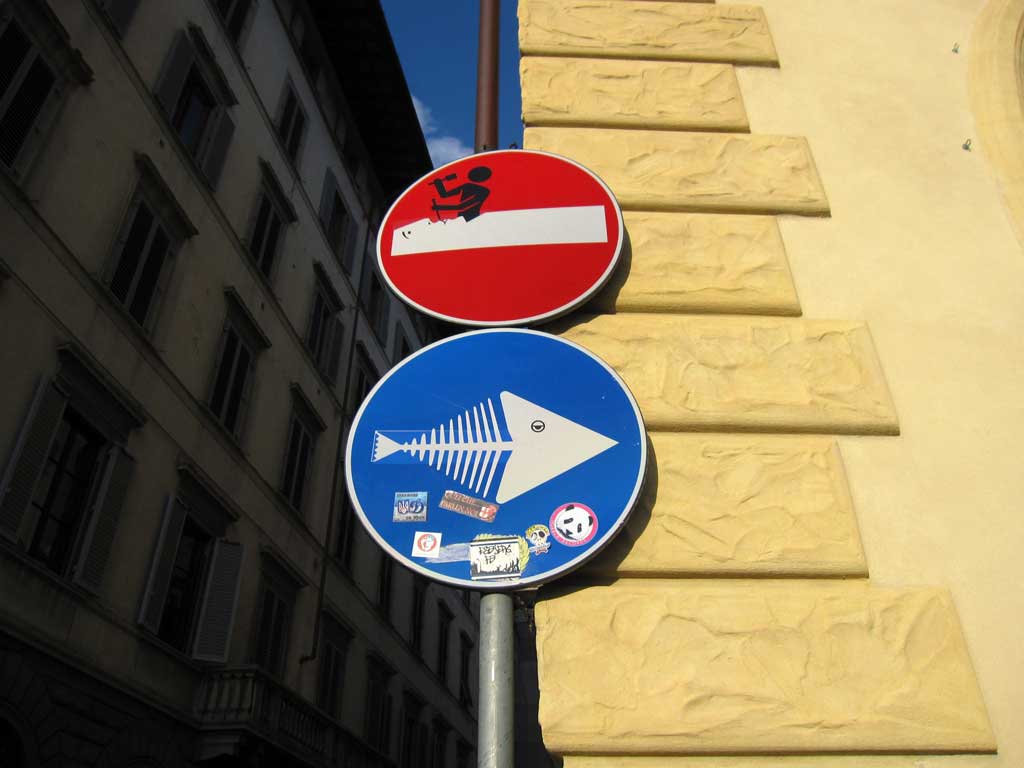 フィレンツェ,道路標識