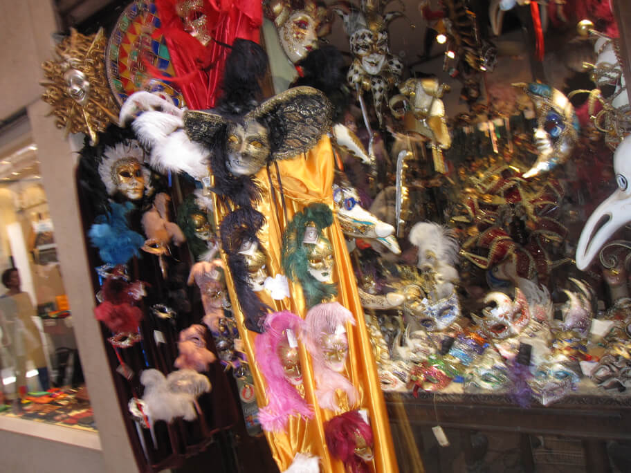 ベネチアにある仮面のお店