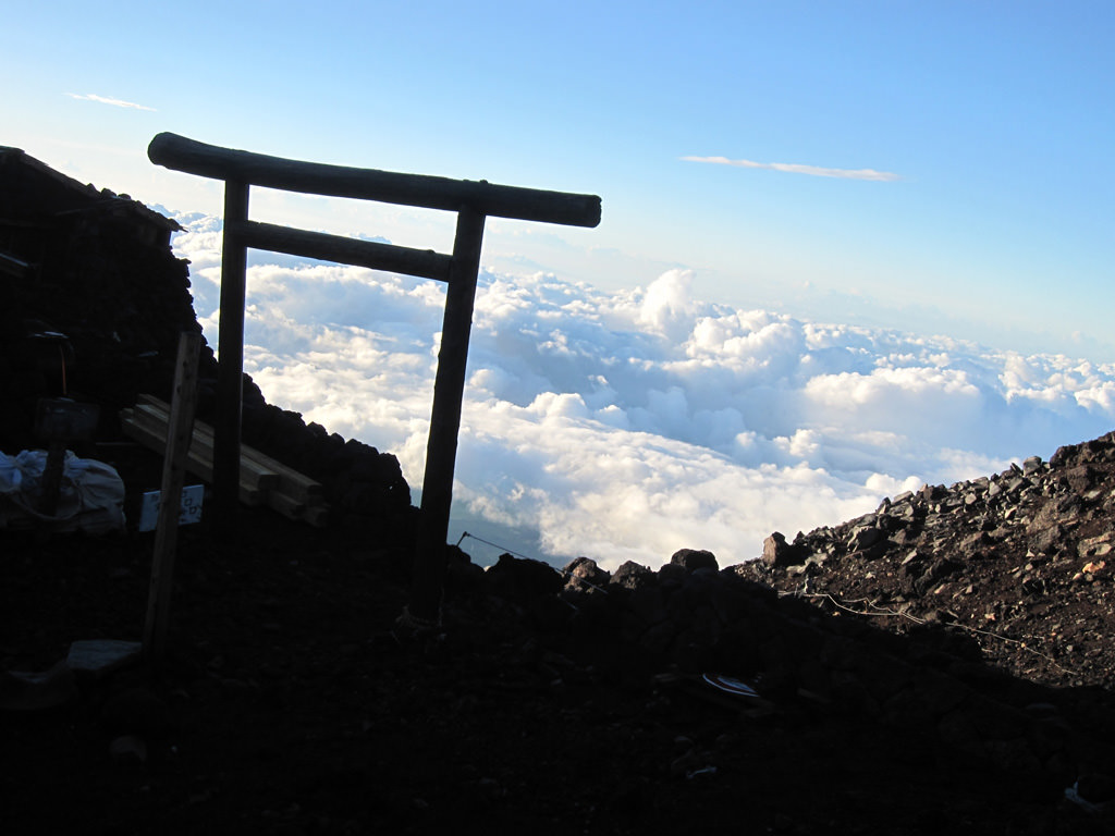 富士山頂からの景色