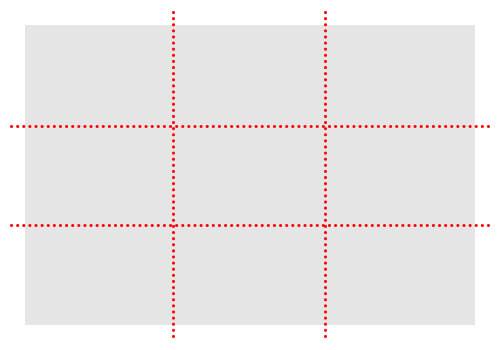 3×3の9等分にされた四角形