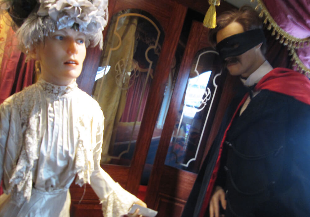 シャーロック・ホームズ博物館にある蝋人形